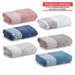 Toalha de Banho Jacquard Medalhão 70x140cm Sortidas CORTTEX / REF. 700244-56-369