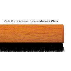 Veda Porta Escova Adesivo 80cm Madeira Clara COMFORT DOOR / REF. PA03010014