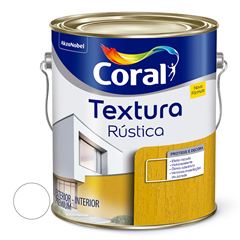 Textura Acrílica Para Paredes e Tetos Rústica Fosca 5kg Branco CORAL / REF. 5849109