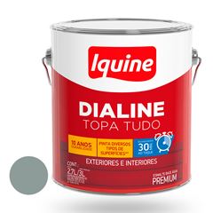Tinta Esmalte Alto Brilho Dialine Base Água 3L Cinza Médio IQUINE / REF. 234200782