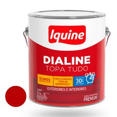 Tinta Esmalte Alto Brilho Dialine Base Água 3L Vermelho IQUINE / REF. 234204582
