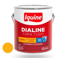 Tinta Esmalte Alto Brilho 3L Dialine Base Água Amarelo IQUINE / REF. 234206582