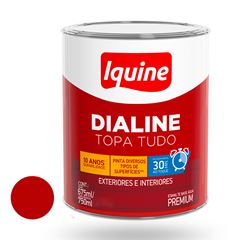 Tinta Esmalte Alto Brilho Dialine Base Água 750ml Vermelho IQUINE / REF. 234204583