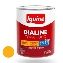 Tinta Esmalte Alto Brilho Dialine Base Água 750ml Amarelo IQUINE / REF. 234206583
