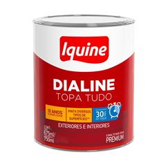 Tinta Esmalte Fosca Dialine Base Água 750ml Preto IQUINE / REF. 332205783