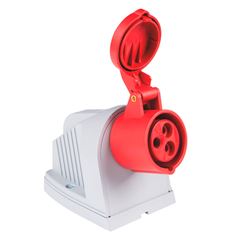 Tomada de Sobrepor Industrial 2P+T 16A 380-415V 9H IP44 TRAMONTINA / REF. 56255331