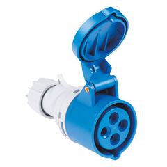 Tomada de Acoplamento Industrial 3P+T 16A 220-250V 9H IP44 TRAMONTINA / REF. 56255132