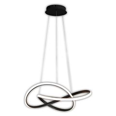 Pendente em Metal 30W Bivolt Twins 3000k Preto DILUX / REF. DI99261