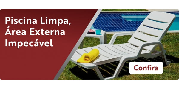 Piscina limpa - área externa impecável